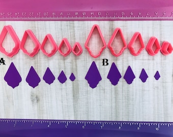 Turbulent Triangle Cutter Earrings Shape for Polymer Clay Jewelry Earring Making Cookie Fondant   #151