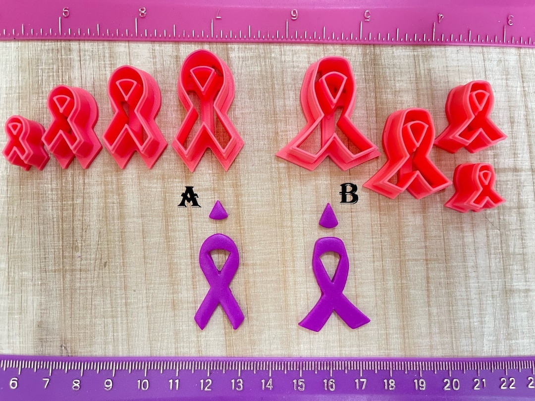 Awareness Ribbon Cutter for Polymer Clay Jewelry Earring Making Mini ...