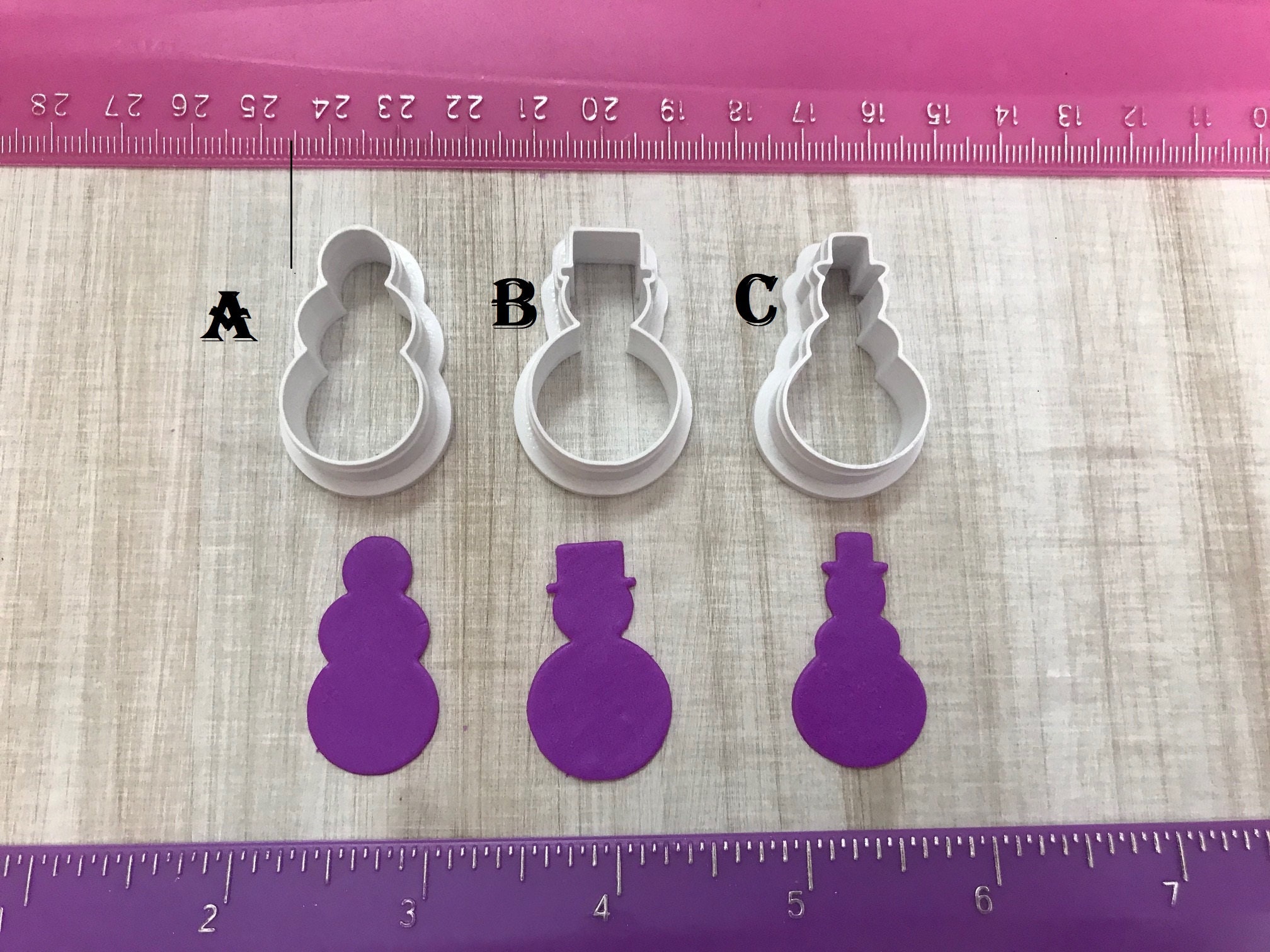Details about / Snowman Winter Cookie Cutters Biscuit Dough Fondant Cutter Polymer Clay Jewelry