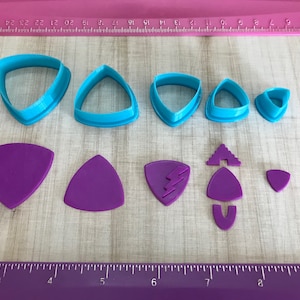 Puffy Triangle Cutter for Polymer Clay Jewelry Earring Making Cookie Fondant Cutter   #323