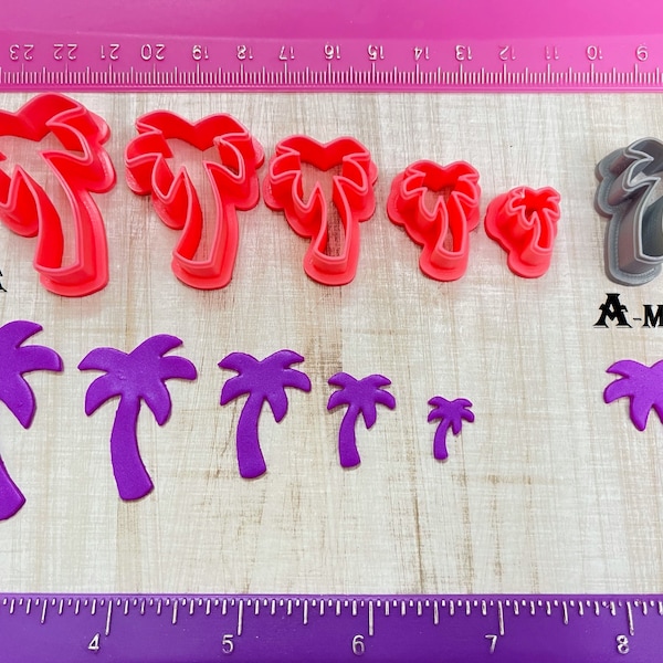Palm Tree Cutter Polymer Clay Jewelry Earring Making Cookie Fondant Cutter  #287