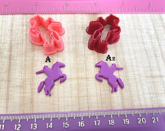 Rodeo Cutters Bronc Riding Cowboy Horse Animals for Cookie or Fondant Cutter and Polymer Clay, Jewelry Earrings Making  #247