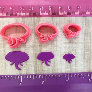 Elephant Cutters for Cookie or Fondant Cutter or Polymer Clay, Jewelry Earrings Making 507 image 8