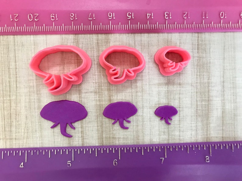 Elephant Cutters for Cookie or Fondant Cutter or Polymer Clay, Jewelry Earrings Making 507 image 8