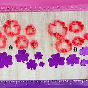 Shamrock  Cutter for Cookie or Fondant Cutter & Polymer Clay, Jewelry Earrings Making   #750