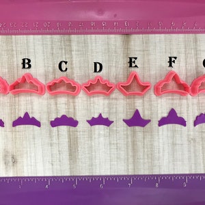Tiara Crown Princess Cutters for Polymer Clay, Cookie Fondant Cutter Jewelry Earring Making  #302