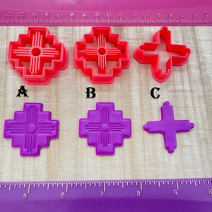 Zia in Aztec shaped Cutter New Mexico for Cookie or Fondant & Polymer Clay, Jewelry Earrings Making  #634