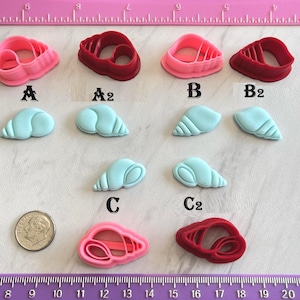 Conch Shell Cutters Beach Summer Ocean Cookie or Fondant & Polymer Clay, Jewelry Earring Mini Stud Making   #586