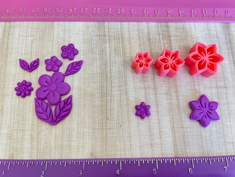 Flowers or Leaf Embossing for Cookie or Fondant & Polymer - Etsy
