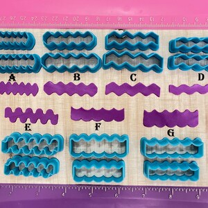 Cortador de ondas o pinzas para el cabello para galletas, fondant y arcilla polimérica, para la elaboración de pendientes de joyería #374