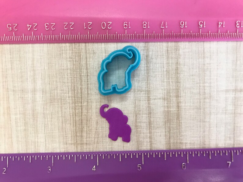 Elephant Cutters for Cookie or Fondant Cutter or Polymer Clay, Jewelry Earrings Making 507 image 7