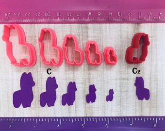Fluffy Alpaca Llama Cutter Animals for Cookie Fondant Polymer Clay, Jewelry Earrings Making   #500