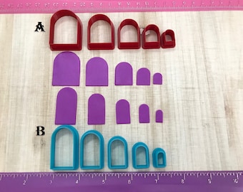 Arch Cutter Or Narrow Arch for Cookie or Fondant Cutter & Polymer Clay, Jewelry Earrings Making Mini Stud #120