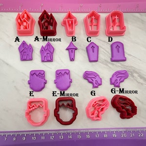 Halloween Embossing Cutters Haunted house Tomb for Cookie or Fondant & Polymer Clay, Jewelry Stud Earrings Making  #568