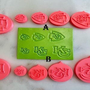 Kansas Arrowhead with KC Stamp for Cookie or Fondant Polymer Clay Jewelry Earrings Soap Making   #1123