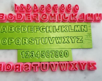 Alphabet Letters Numbers Micro Mini Cutters for Polymer Clay Jewelry Earring Making Cookie Fondant Cutter   #645