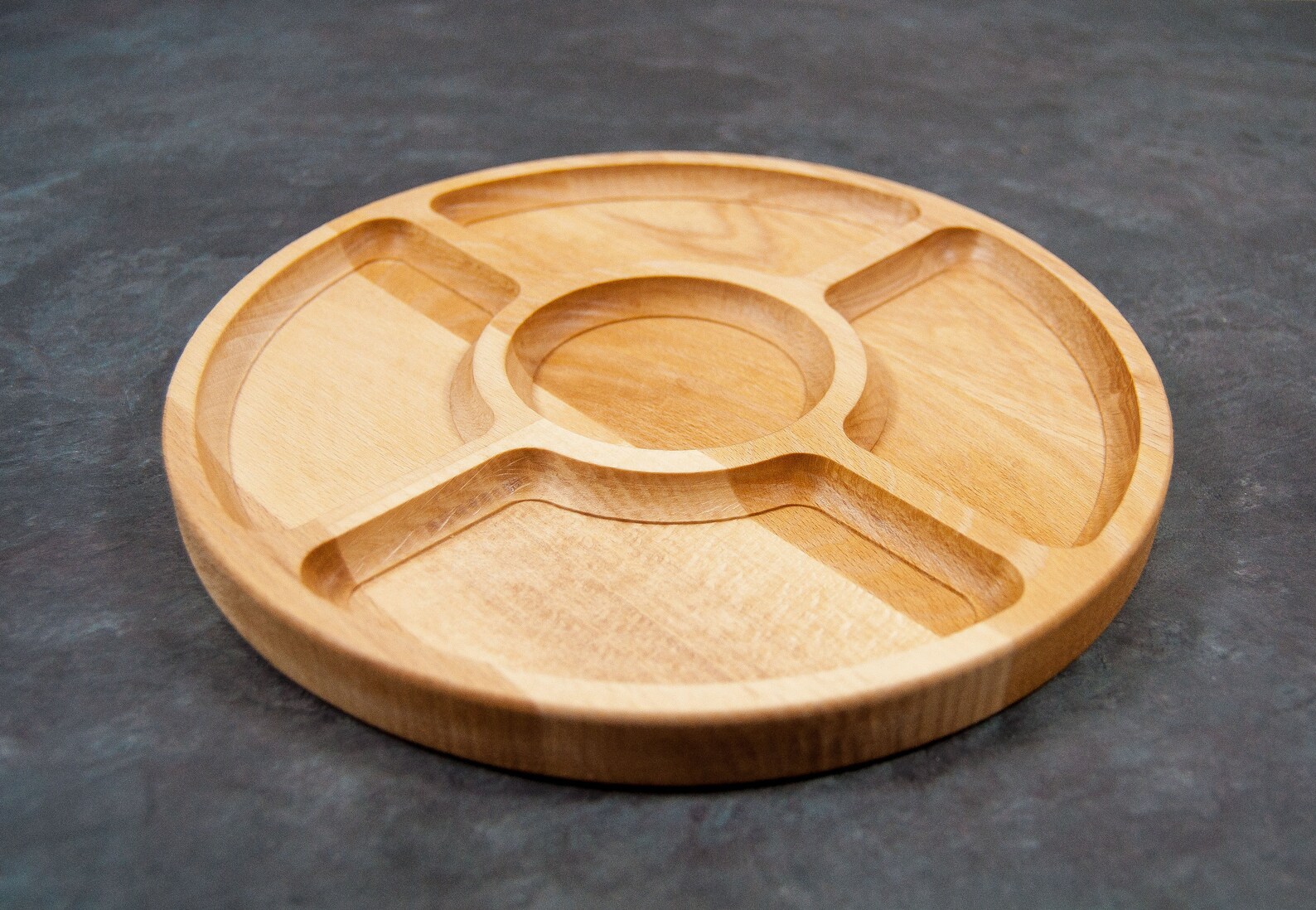 Wooden plate serving food snack platten d29cm 115 inch with Etsy