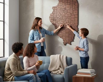 Illinois Map Outline SVG DXF Files Cut Files United States of America Vector Files Illinois Vector MS Map Clip Art For Laser Cutting