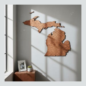 Michigan svg Maps Outline SVG DXF Files Michigan Silhouette Cut Files United States of America Michigan png Vector Clip Art Laser Cutting