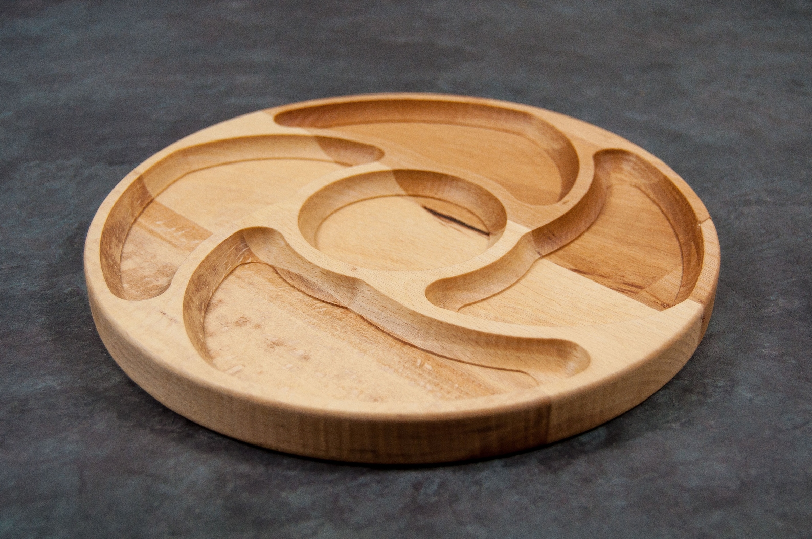 Wooden plate serving food snack platten d29cm 115 inch with Etsy