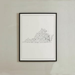 Virginia Maps Outline SVG DXF Files Virginia Cut Files United States of America North Virginia Vector Clip Art For Laser Cutting