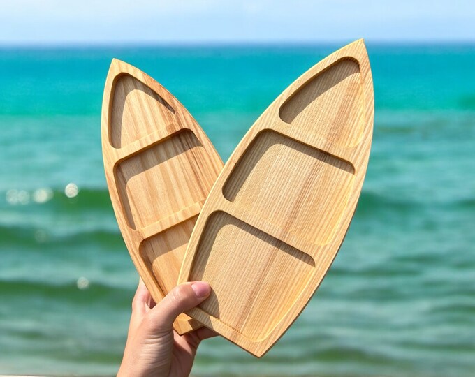 Sushi Plate, Wooden Sushi Boat, Plate for sushi, Sushi dish,Plate for Japanese cuisine in shape of a boat, Creative Sushi Roll Serving
