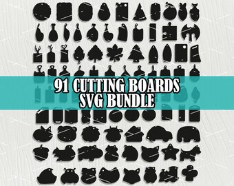 Snijplanken SVG CNC Houtbewerkingsplannen Keuken Charcuterie Boards Snijplanken Bundel Vector cdr ai png pdf-bestanden Snijplank svg