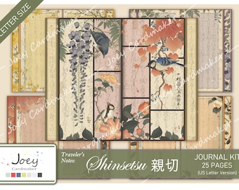 Shinsetsu - 親切 - Vintage Digital Journal Kit – US LETTER VERSION