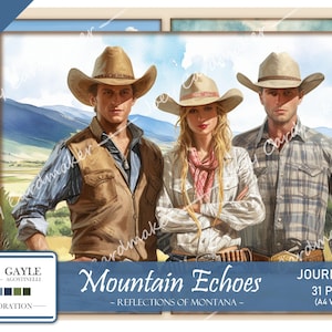 Mountain Echoes (Reflections of Montana) – digital journal kit - A4 Version