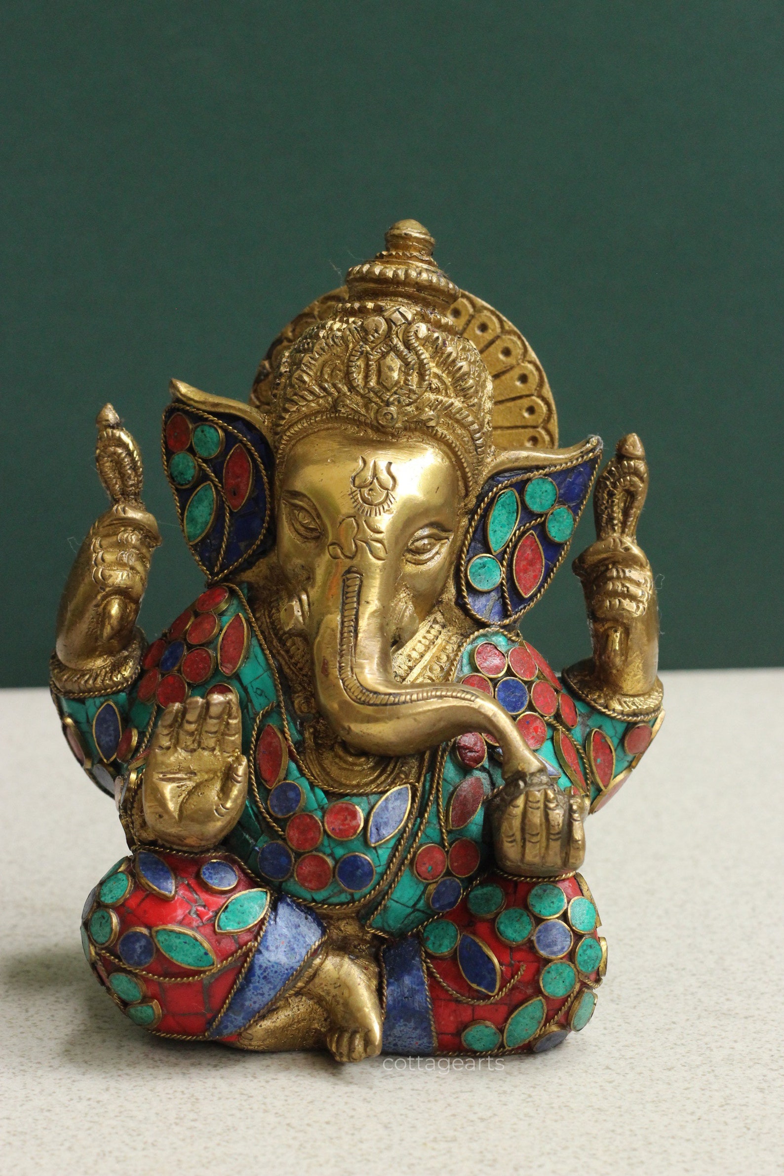 Ganesha Blessing Decor Gift Brass Lifestyle Tradition - Etsy