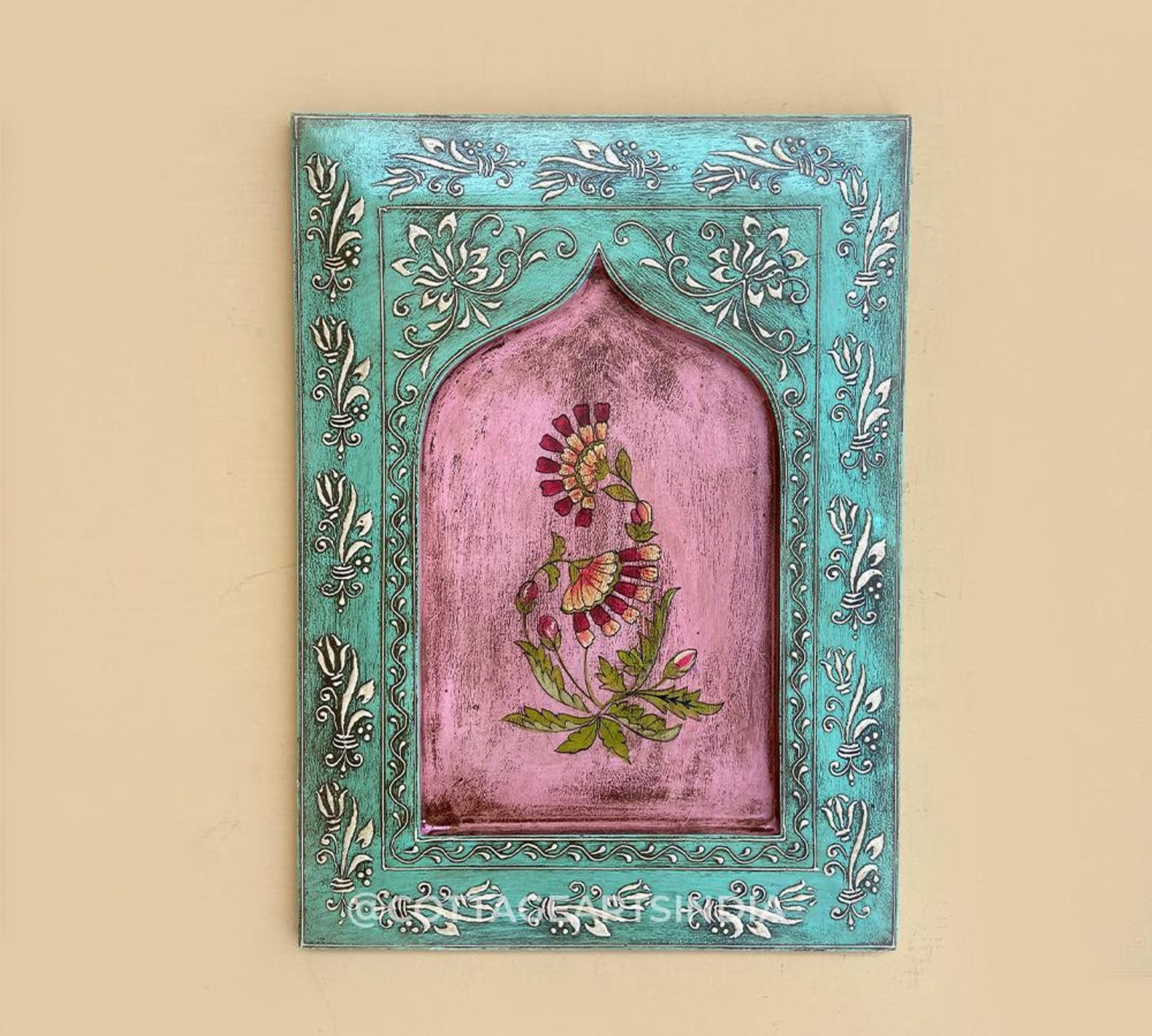 Wooden Wall Painting Wall Decor Home Decor Indian Decor | Etsy