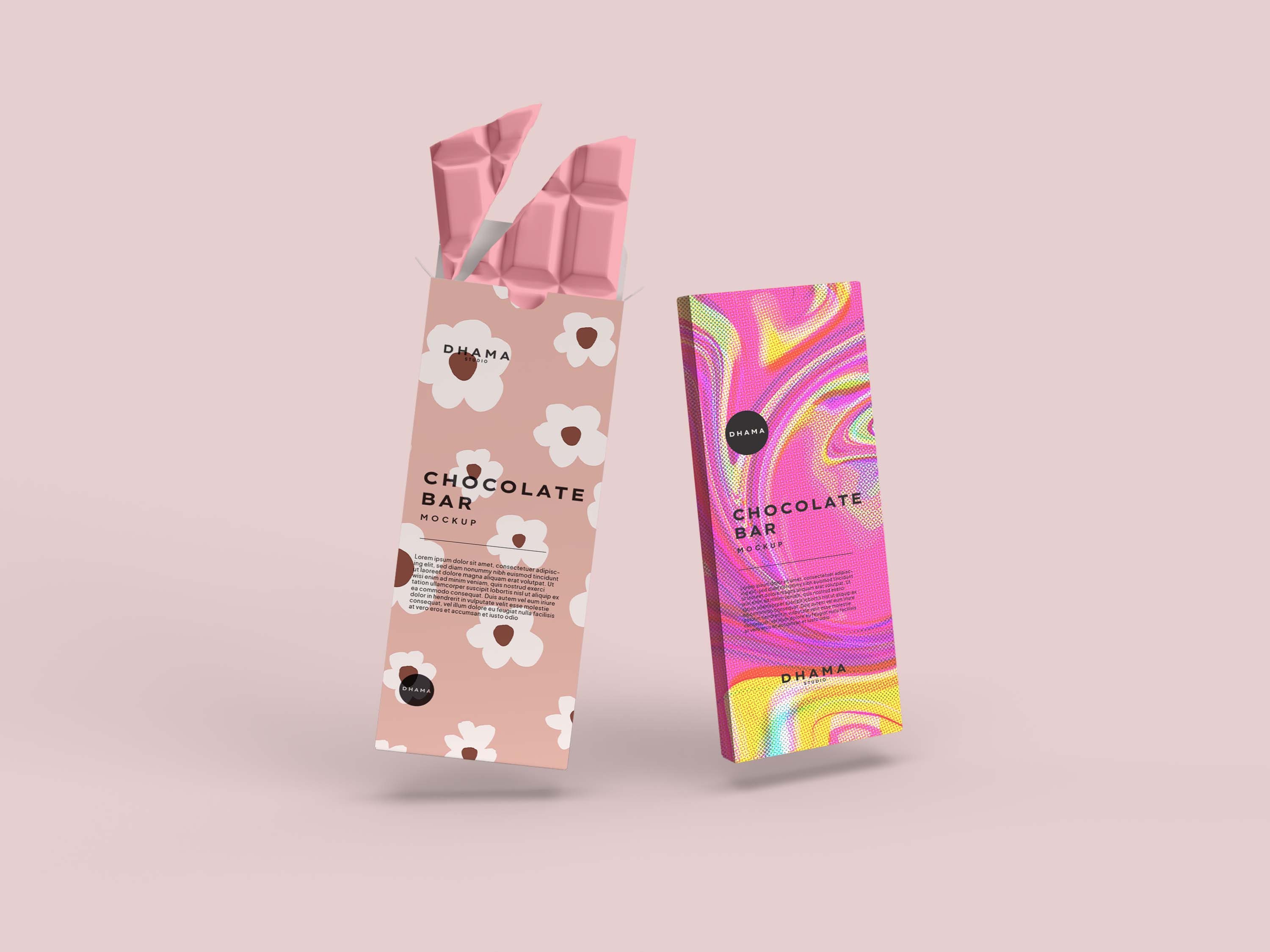 Chocolate Bar Packaging Mock up Box Design Mockup Minimal Mockup Easy ...