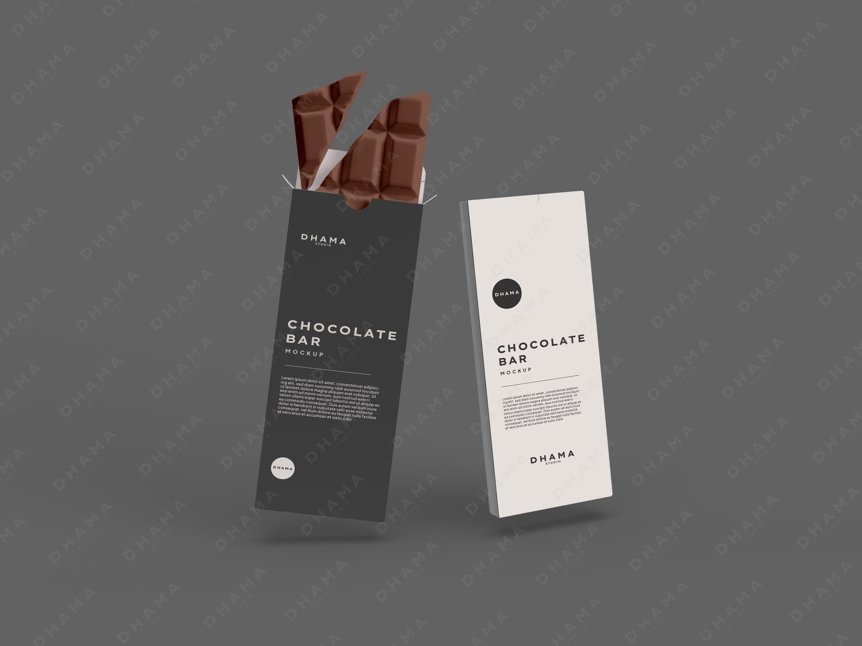 Chocolate Bar Packaging Mock up Box Design Mockup Minimal Mockup Easy
