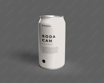 Soda Can Mock Up Drink Packaging can Mockup Minimal Mockup Easy Editable Photoshop Mockup modern aesthetic designers packaging minimalsm