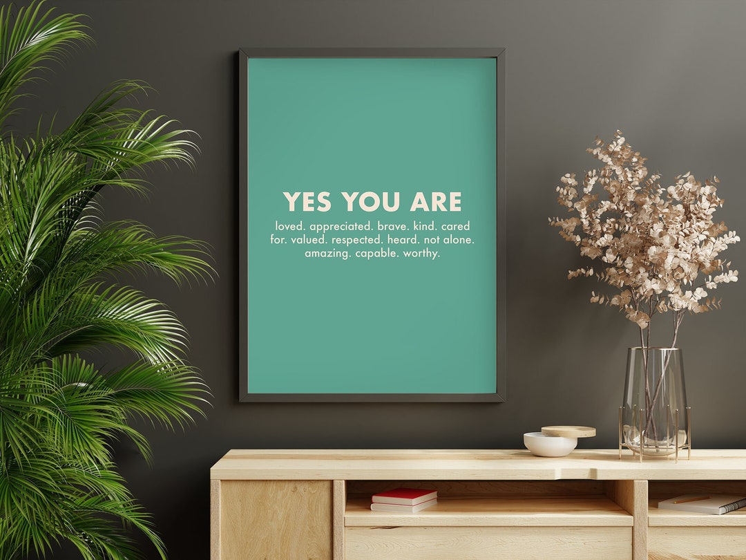 You Are Loved Wall Art Print Wall Print Home Decor Graphic Etsy UK