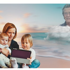 Add Person To Photo -Add Deceased Loved One To Picture-memorial photo