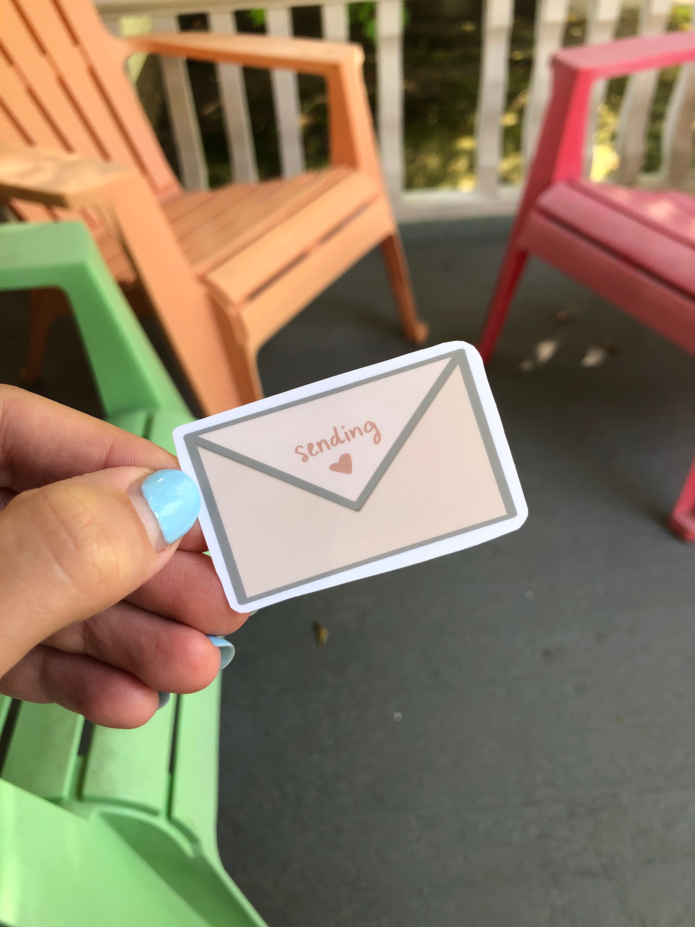 Sending Love Sticker/ Love Mail/ Cute Sticker/ Decal/ Etsy