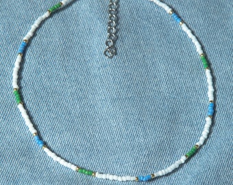 Rio seed bead choker necklace beaded choker