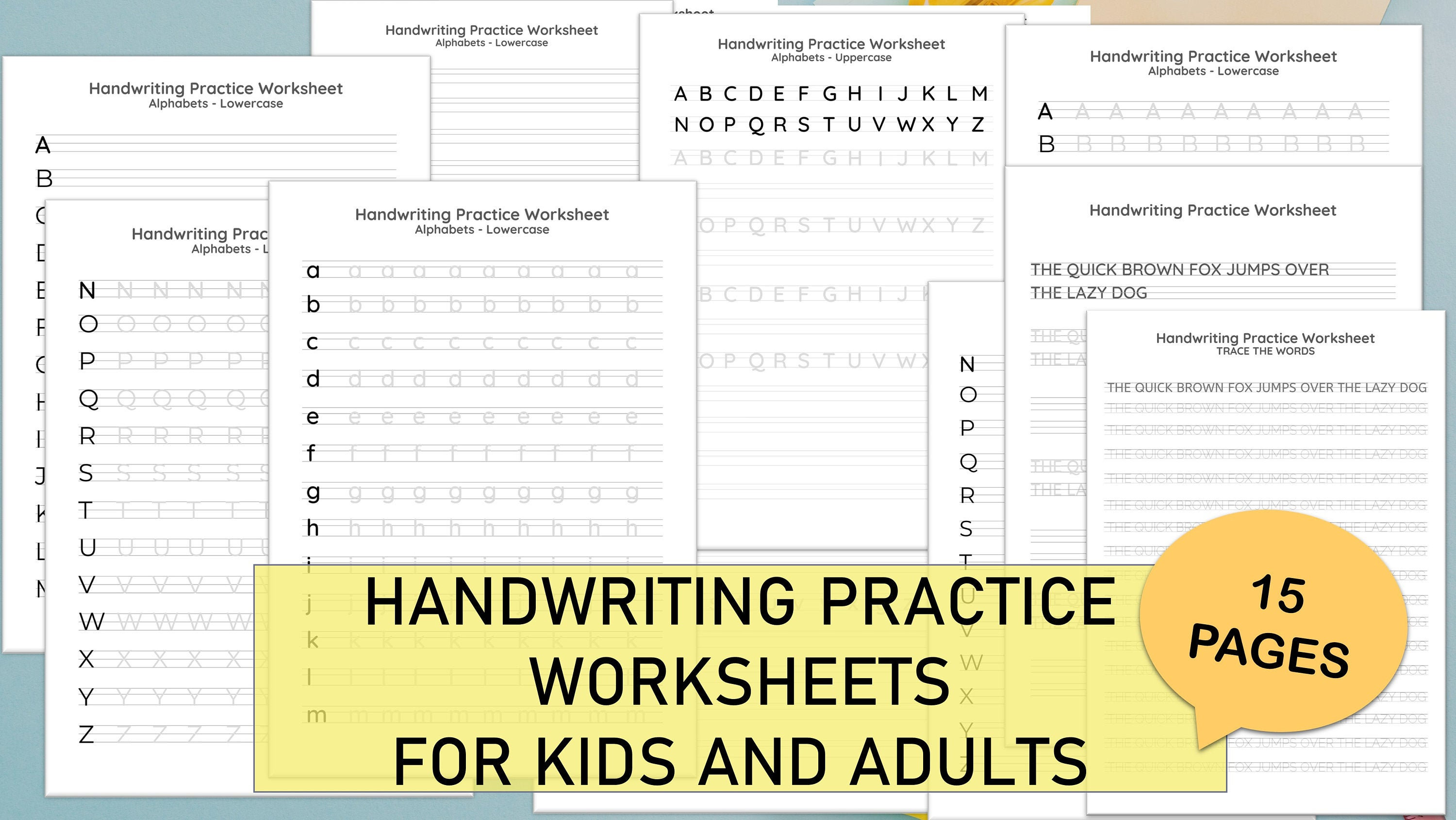 printable-handwriting-worksheetsenglish-handwriting-practice-etsy