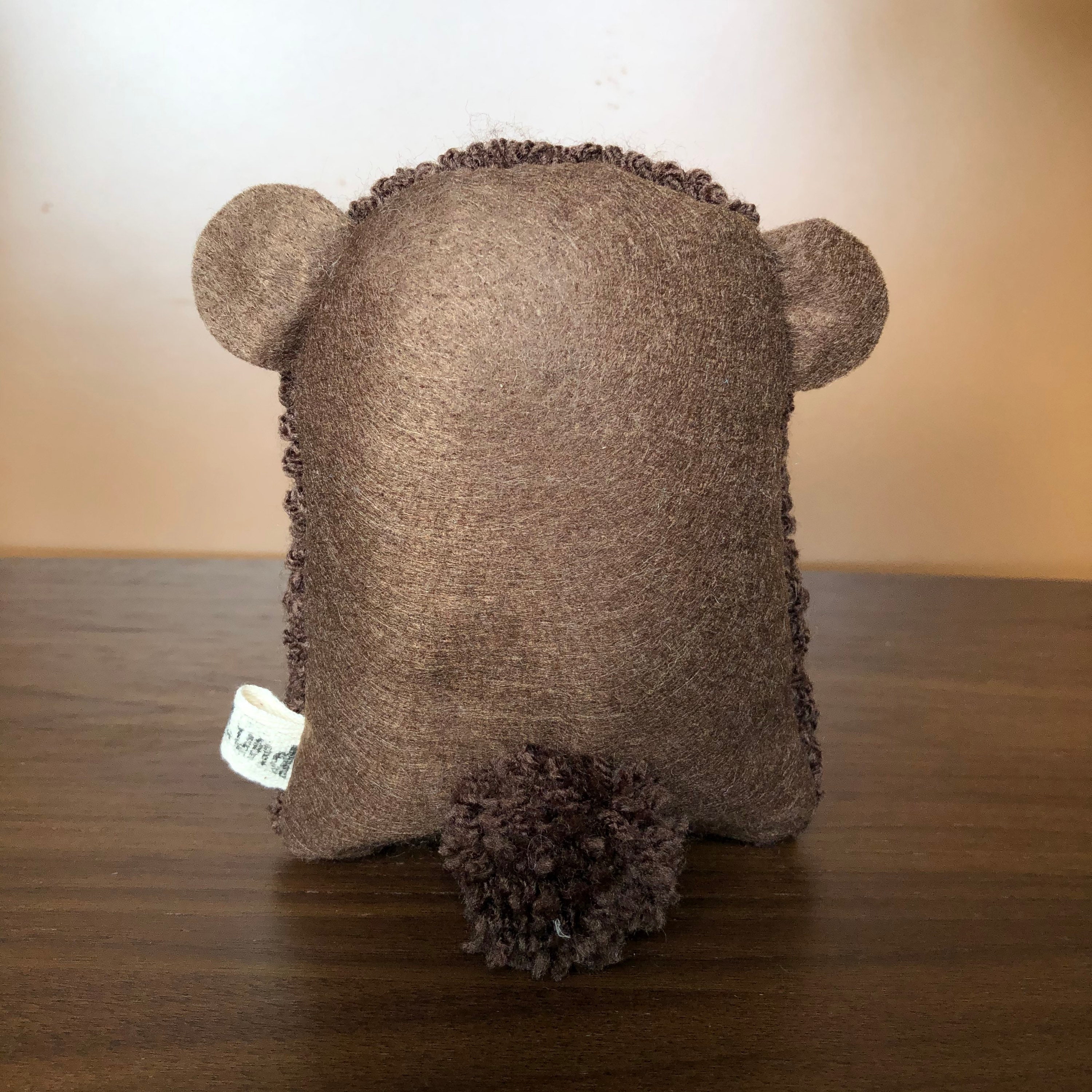 Bear handmade stuffed animal punch needle cushion yarn Etsy