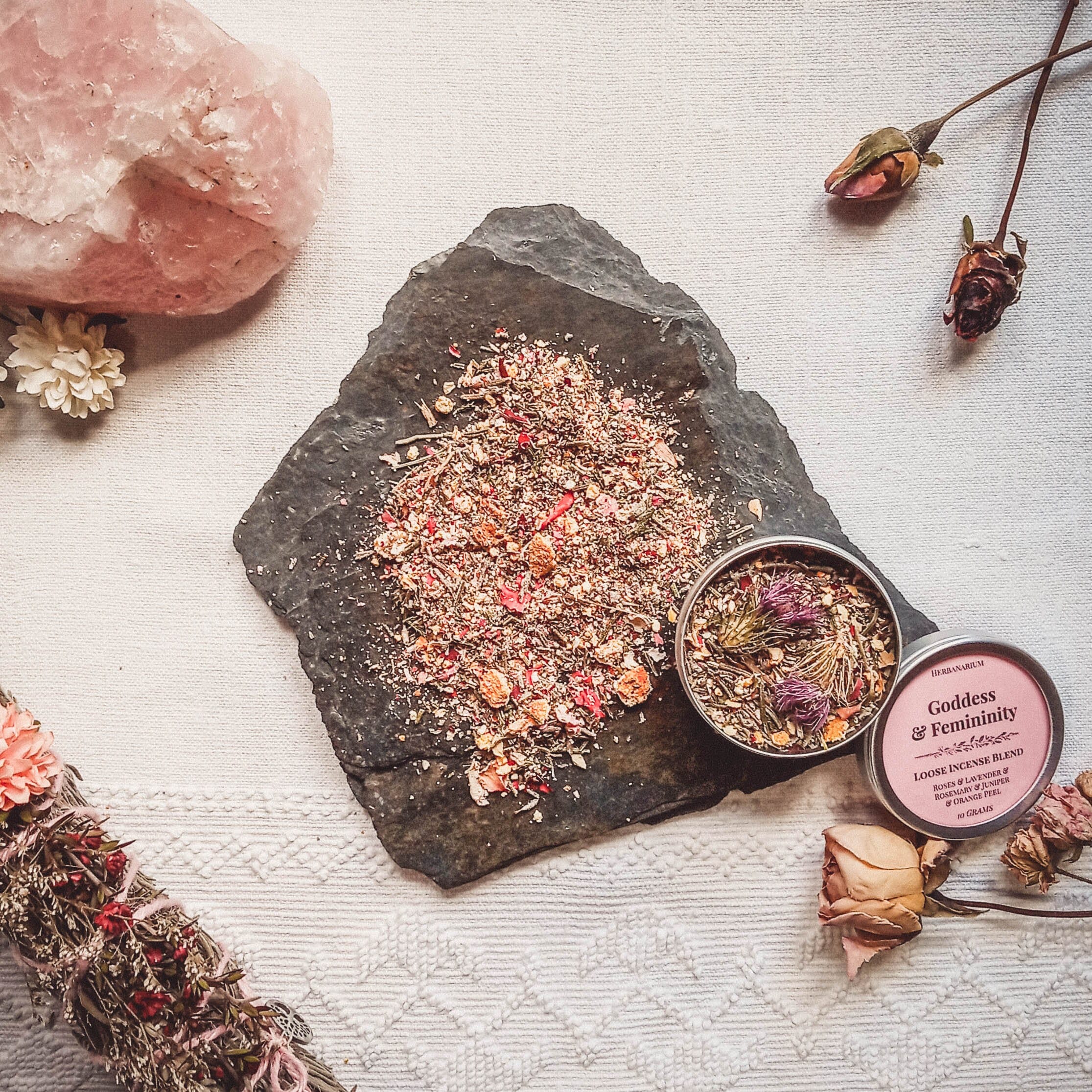 Goddess & Femininity Loose Incense Blend Herbs for Burning Etsy