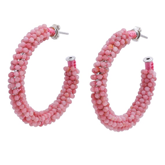 Orecchini Cerchio in Argento 925 Diametro 4 cm