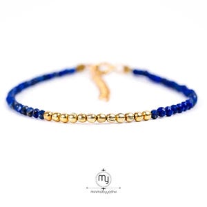 Bracelet perlé pour femme fille, pierre précieuse de guérison, Heishi forme ethnique Bracelet Pack pour l'anxiété argent amour Protection