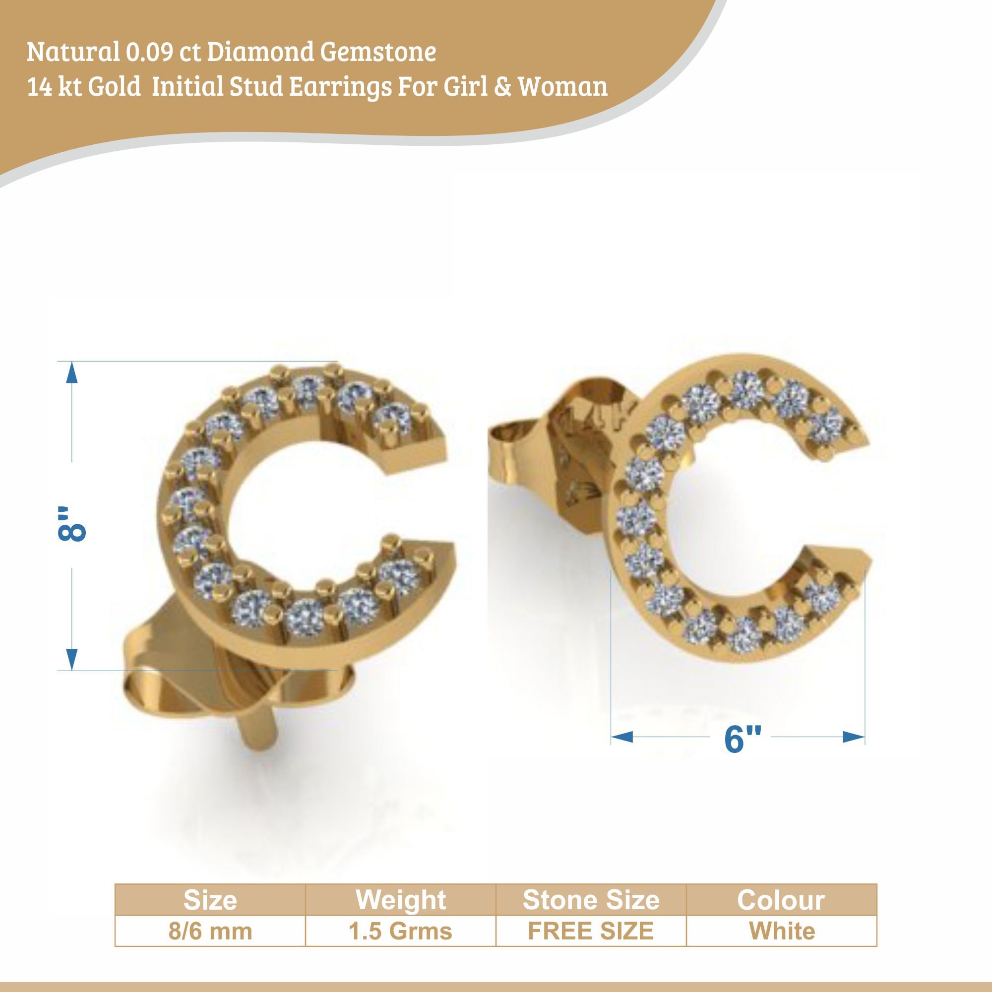 Initial Stud Earrings Sterling Silver Letter Earrings Letter Etsy