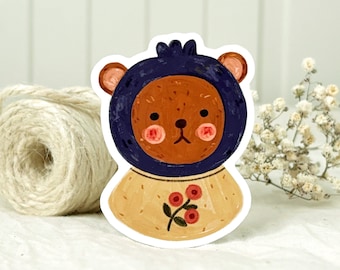Blueberry Bear - Vinyl Sticker | glossy, waterproof animal art, decal