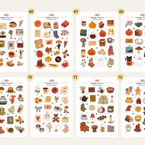 3 Matte Sticker Sheets, Sticker Pack, Sticker Bundle, Cute Stickers, Sticker Set, Planner Stickers Set, Journal Stickers image 10