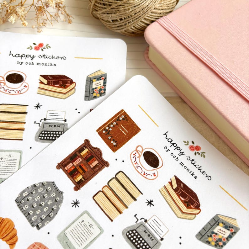 Bookish Corner - Stickers #77 | Cozy Reading, Book Lover Gifts, Journal ...