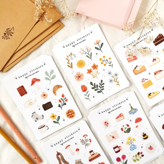 WATERCOLOR PLANNER & BUJO MATTE PAPER STICKER KIT