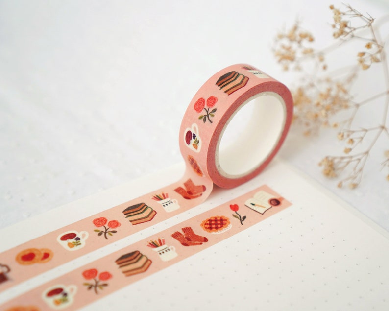 A pink washi tape.