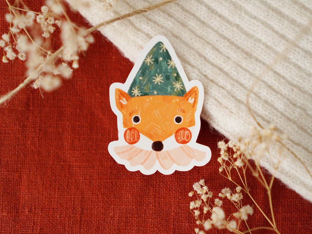Magical Fox Sticker Fox Sticker Vinyl Sticker Cute Etsy